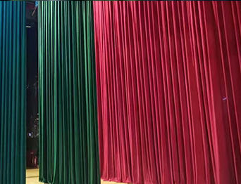 助力教育領域舞臺建設，推動校園文化發展！星海中學報告廳舞臺阻燃幕布建設項目